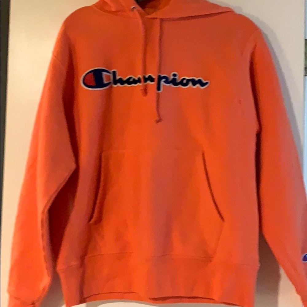 Champion coral colored hoodie